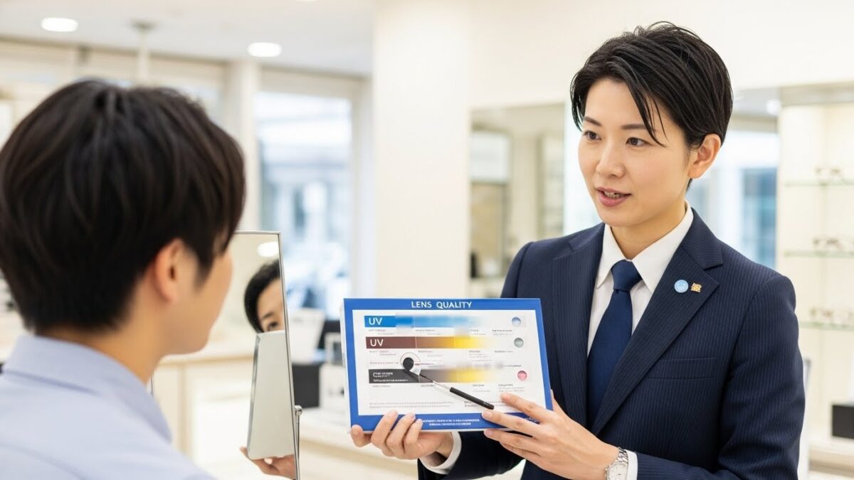 偏光レンズと普通のレンズで光の遮り方は違う