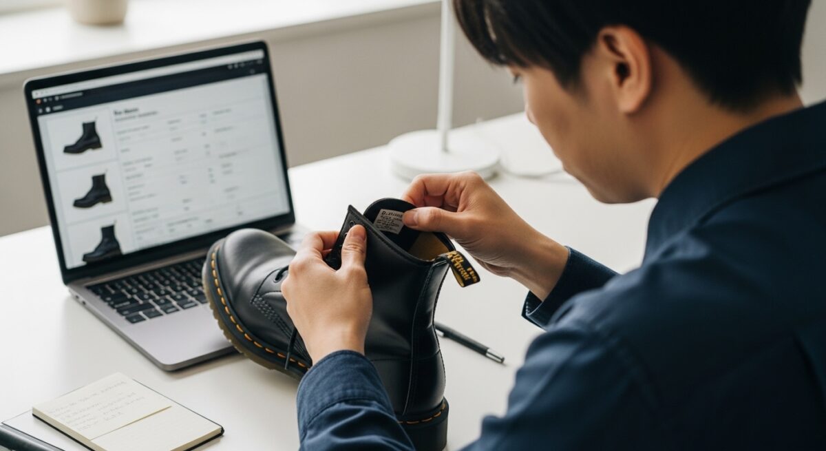 偽物対策にも役立つドクターマーチンの型番の調べ方